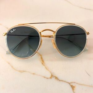 RAY-BAN Custom Round Double Bridge Legend Sunglasses